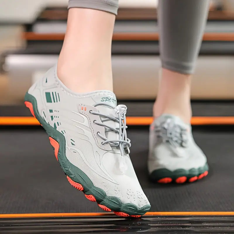 Stylish Ladies Barefoot Sneakers - BreezeStep-Grey-2.5-State of Style