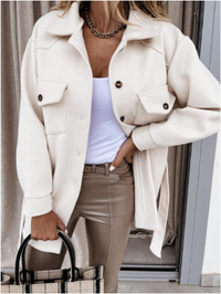 Stylish Ladies Blazer - Elina-Khaki-S-State of Style