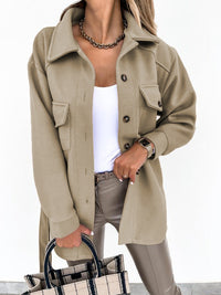 Stylish Ladies Blazer - Elina-Khaki-S-State of Style