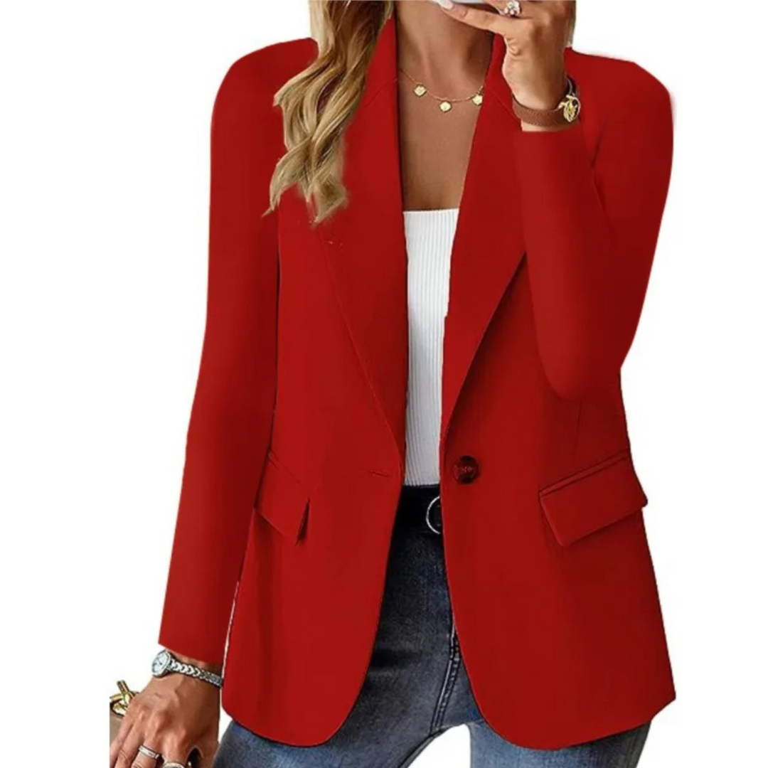 Stylish Ladies Blazer - Emma-Red-S-State of Style