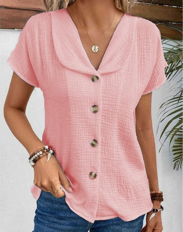 Stylish Ladies' Blouse - Sophia-Pink-XS (36-38)-State of Style