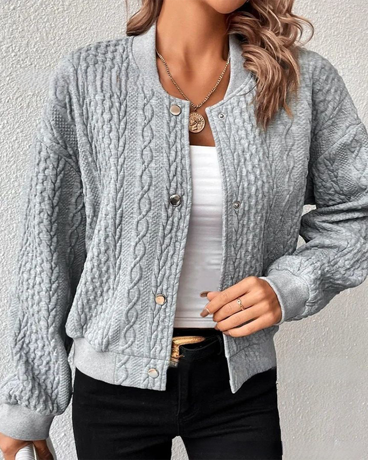 Stylish Ladies' Cardigan - Eloise-Grey-S-State of Style