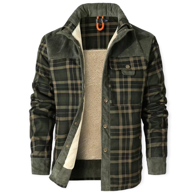 Stylish Ladies Jacket for Winter Days - Falia-Dark Khaki-S-State of Style