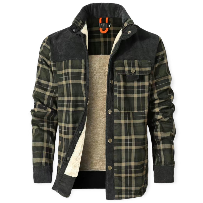 Stylish Ladies Jacket for Winter Days - Falia-Dark Olive Green-S-State of Style