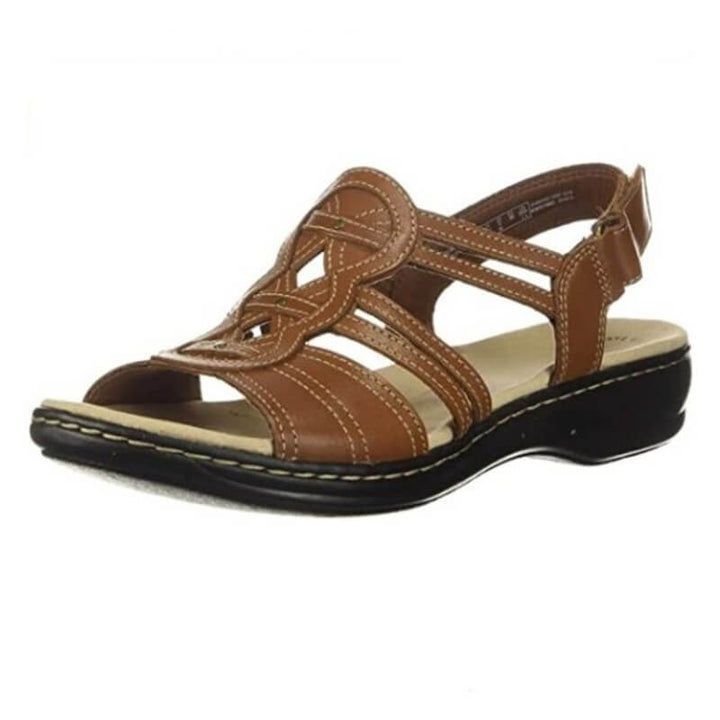 Stylish Ladies' Sandals - SoleEase-Brown-3.0-State of Style