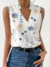 Stylish ladies' summer blouse with a flowing fit – Rania-Blue-S-State of Style