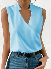 Stylish ladies' summer blouse with a flowing fit – Rania-Sky blue-S-State of Style