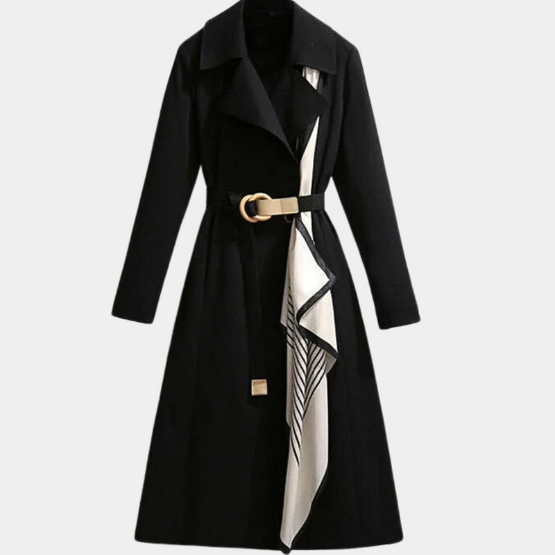 Stylish Ladies Trench Coat with Belt - Noa-Black-XS-State of Style