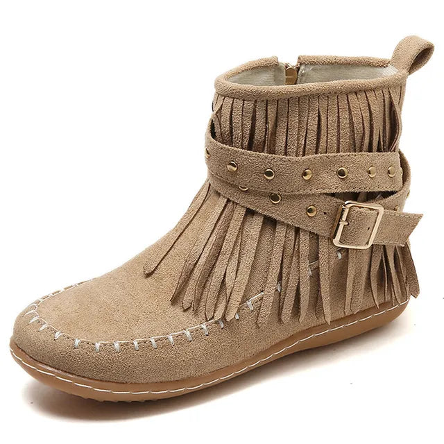Stylish Ladies Winter Shoes - Sienna-Beige-3.5-State of Style