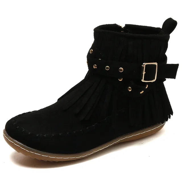 Stylish Ladies Winter Shoes - Sienna-Black-3.5-State of Style