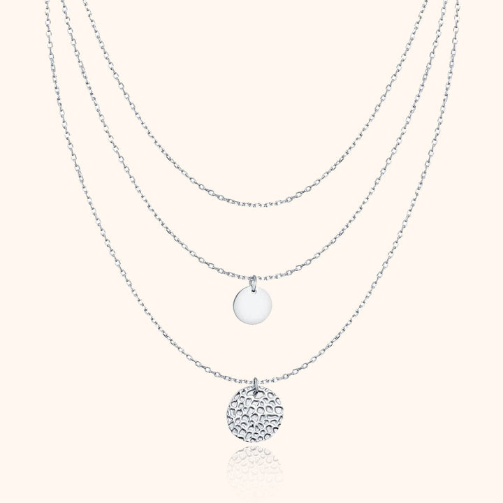Stylish Layered Necklace – Aurora-Silver-State of Style