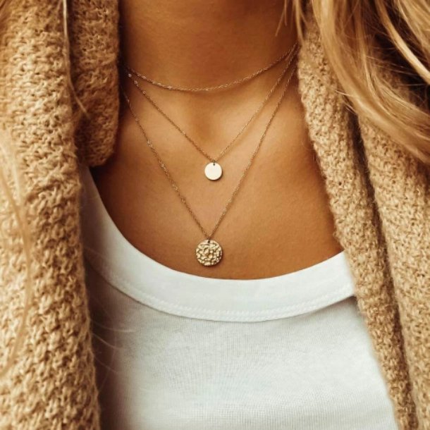 Stylish Layered Necklace – Aurora-Silver-State of Style