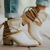 Stylish Leather Ankle Boots for Women - Celeste-Beige-5-State of Style