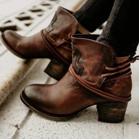 Stylish Leather Ankle Boots for Women - Celeste-Brown-5-State of Style
