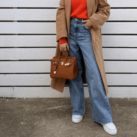 Stylish Leather Handbag - Liana-Grey-M-State of Style