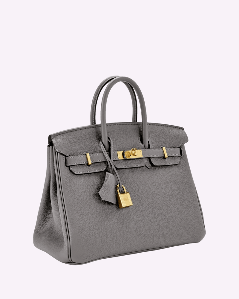 Stylish Leather Handbag - Liana-Grey-M-State of Style