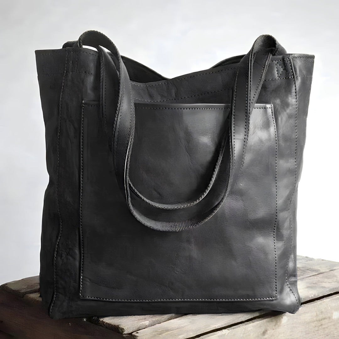 Stylish Leather Handbag - Sophie-Black-State of Style