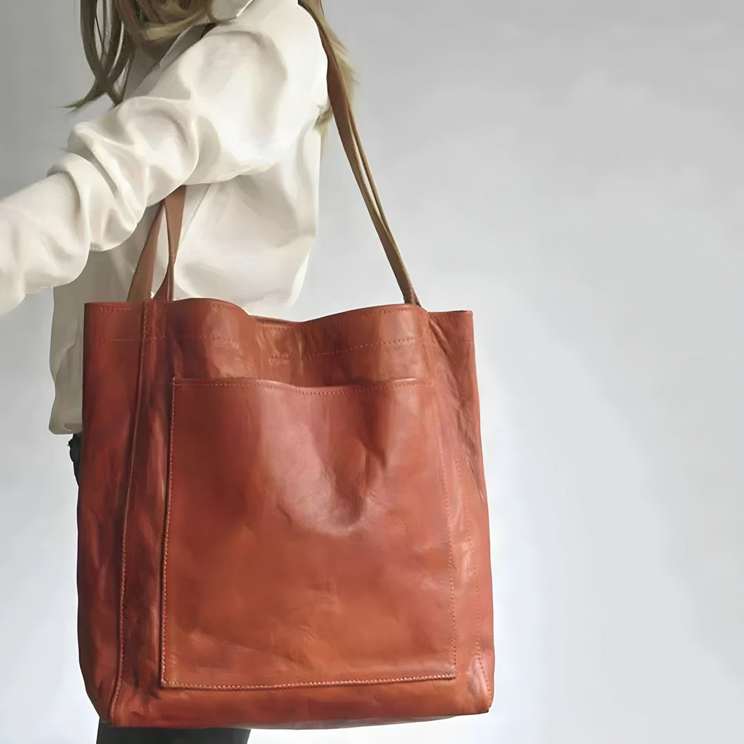 Stylish Leather Handbag - Sophie-Brown-State of Style