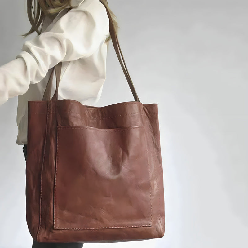 Stylish Leather Handbag - Sophie-Brown-State of Style