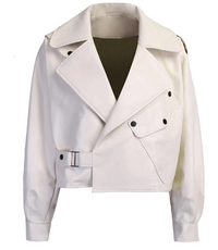 Stylish Leather Jacket for Women | Comfortable & Trendy-Beige-S-State of Style