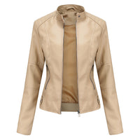 Stylish Leather Ladies' Jacket - Romy-Apricot-XS-State of Style