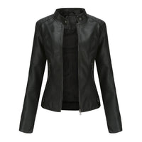 Stylish Leather Ladies' Jacket - Romy-Black-XS-State of Style