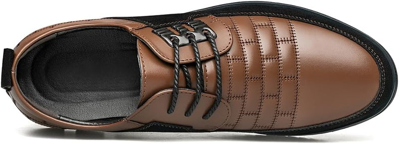 Stylish Leather Men's Shoes - James-Black-6.5-State of Style