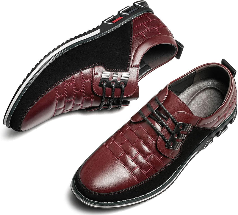 Stylish Leather Men's Shoes - James-Black-6.5-State of Style