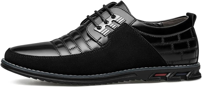 Stylish Leather Men's Shoes - James-Black-6.5-State of Style