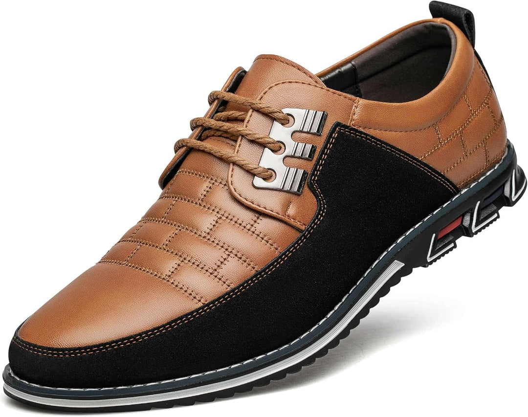 Stylish Leather Men's Shoes - James-Black-6.5-State of Style