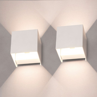 Stylish LED Cube Wall Lamp - LumiCube-White-State of Style