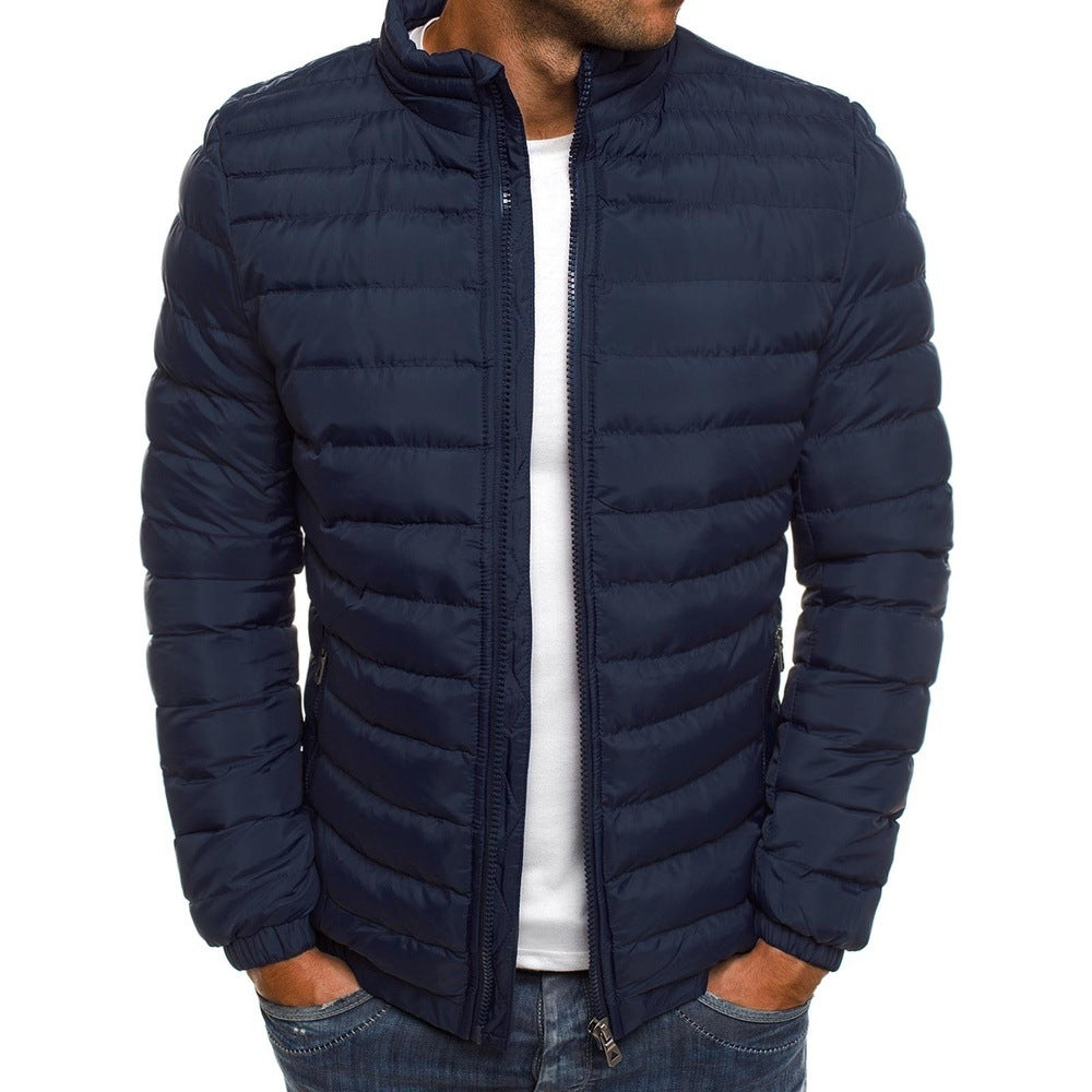 Stylish Light Winter Jacket for Men - Nolan-Black-S-State of Style
