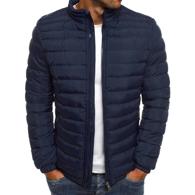 Stylish Light Winter Jacket for Men - Nolan-Black-S-State of Style