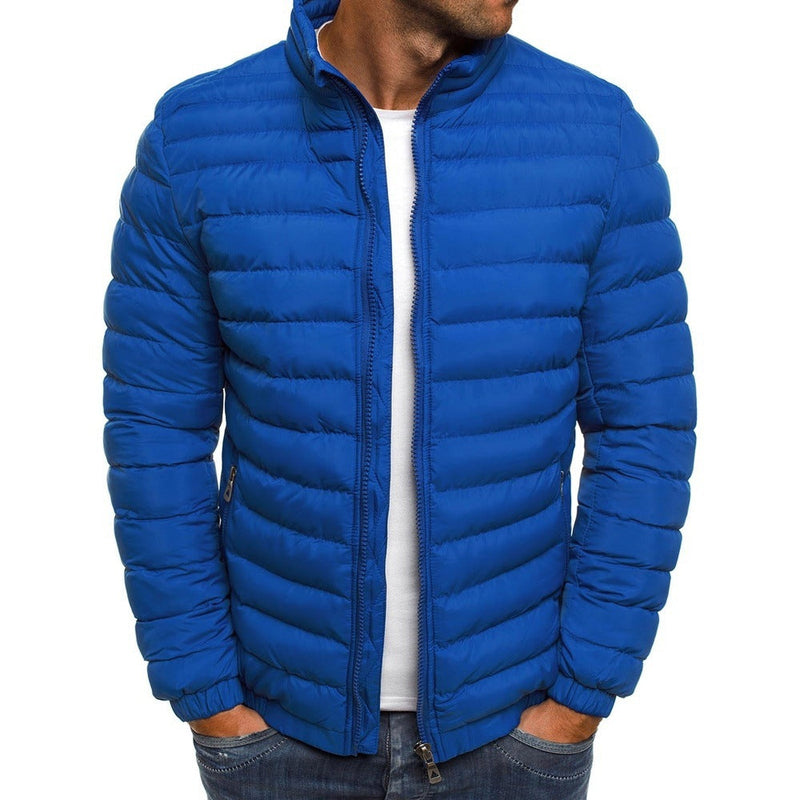 Stylish Light Winter Jacket for Men - Nolan-Dark Blue-S-State of Style