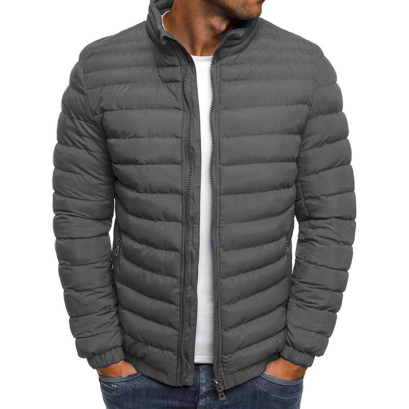 Stylish Light Winter Jacket for Men - Nolan-Grey-S-State of Style