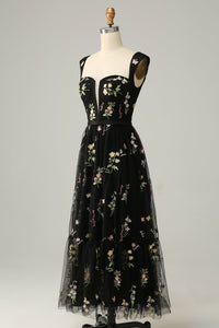 Stylish Long A-Line Ball Gown with Embroidery - Anna-Green-S-State of Style