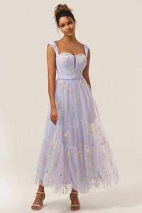 Stylish Long A-Line Ball Gown with Embroidery - Anna-Green-S-State of Style