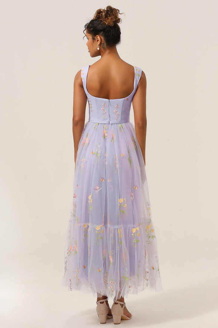 Stylish Long A-Line Ball Gown with Embroidery - Anna-Green-S-State of Style