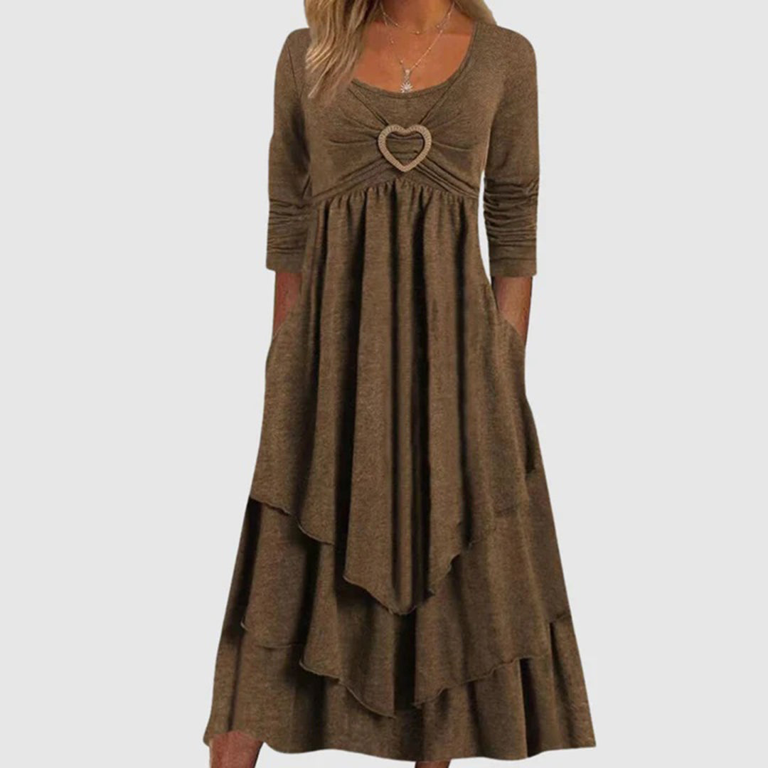 Stylish Long Dress - Naomi-Brown-S-State of Style