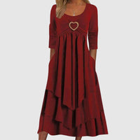 Stylish Long Dress - Naomi-Red-S-State of Style