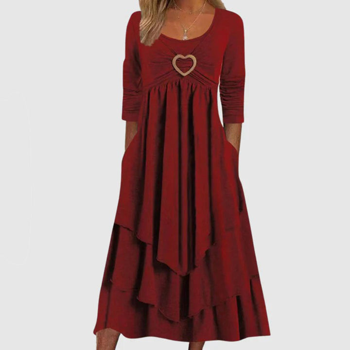 Stylish Long Dress - Naomi-Red-S-State of Style