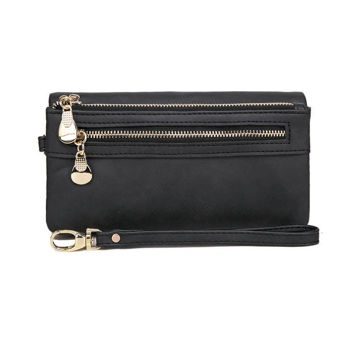 Stylish Long Envelope Clutch – Elegant & Organised Wallet-Black-State of Style