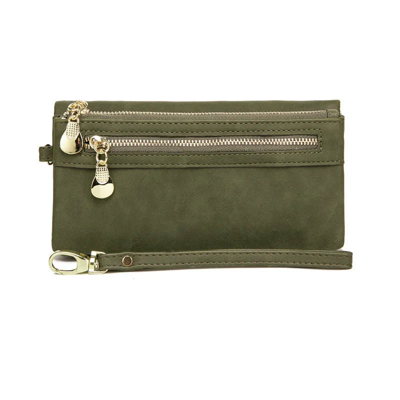 Stylish Long Envelope Clutch – Elegant & Organised Wallet-Green-State of Style