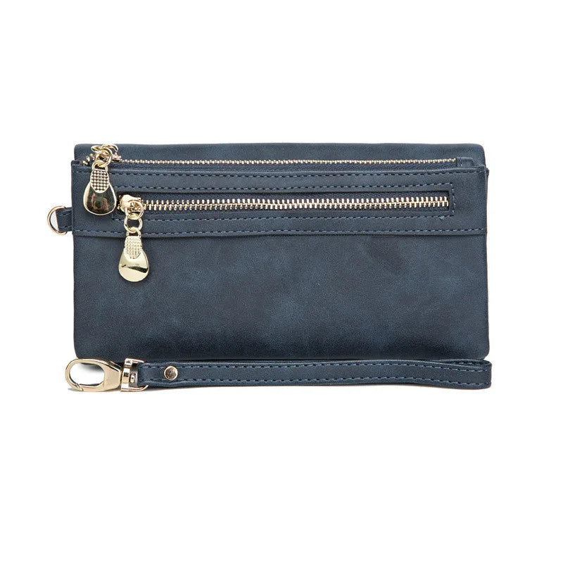 Stylish Long Envelope Clutch – Elegant & Organised Wallet-Navy Blue-State of Style