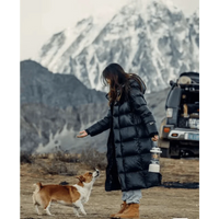 Stylish Long Quilted Winter Coat for Women - Mila-Black-S-State of Style