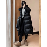 Stylish Long Quilted Winter Coat for Women - Mila-Black-S-State of Style