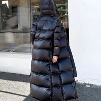 Stylish Long Quilted Winter Coat for Women - Mila-Black-S-State of Style