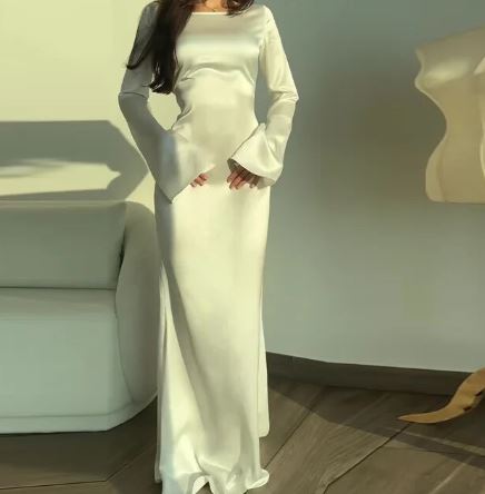 Stylish Long Sleeve Dress - Elisa-White-XS-State of Style