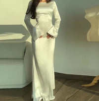 Stylish Long Sleeve Dress - Elisa-White-XS-State of Style