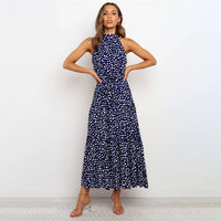 Stylish Long Summer Dress - Lucienne-Blue-S-State of Style